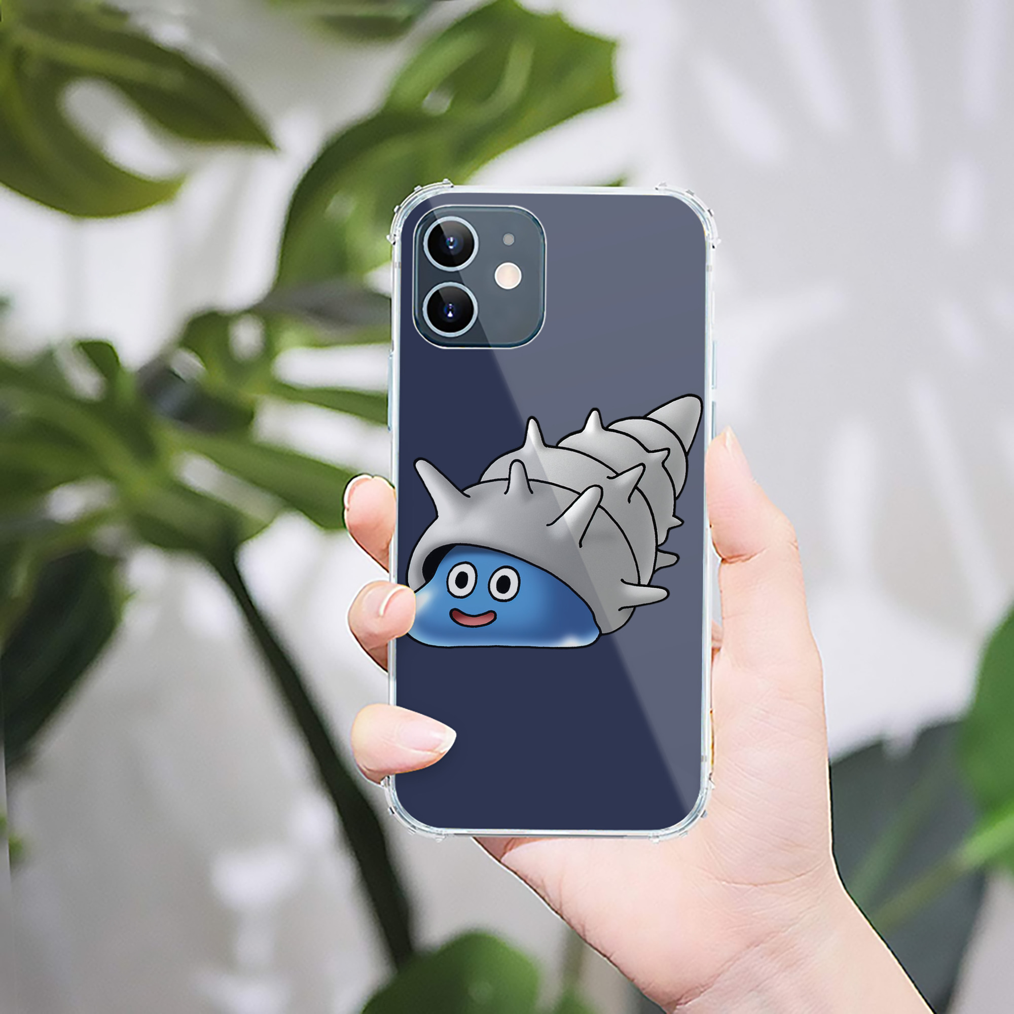 （画像用） ドラゴンクエスト Doragon Kuesuto Dragon Quest 【iPhone 12シリーズ対応】透明スマホケース（クリアソフトケース）